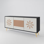 DAILY HARMONY 3-Door Sideboard in Black Finish