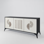 HARMONY ESSENCE 3-Door Sideboard in Black Finish
