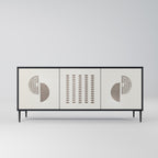 HARMONY ESSENCE 3-Door Sideboard in Black Finish
