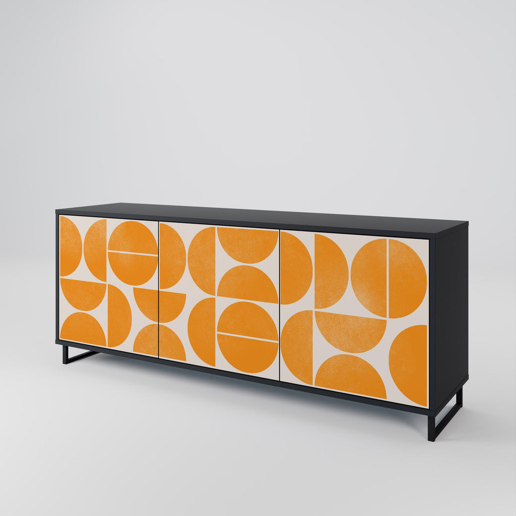 RECURRING DREAMS 3-Door Sideboard in Black Finish