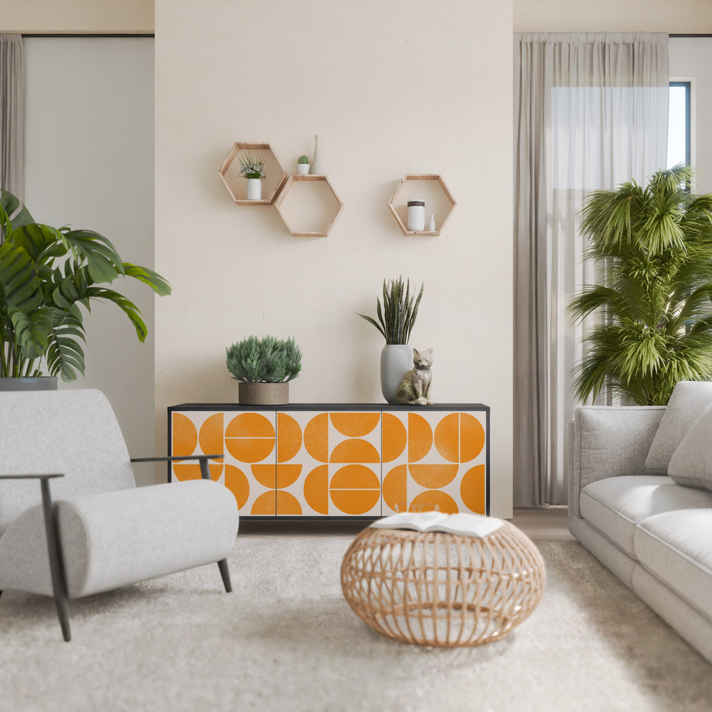 RECURRING DREAMS 3-Door Sideboard in Black Finish