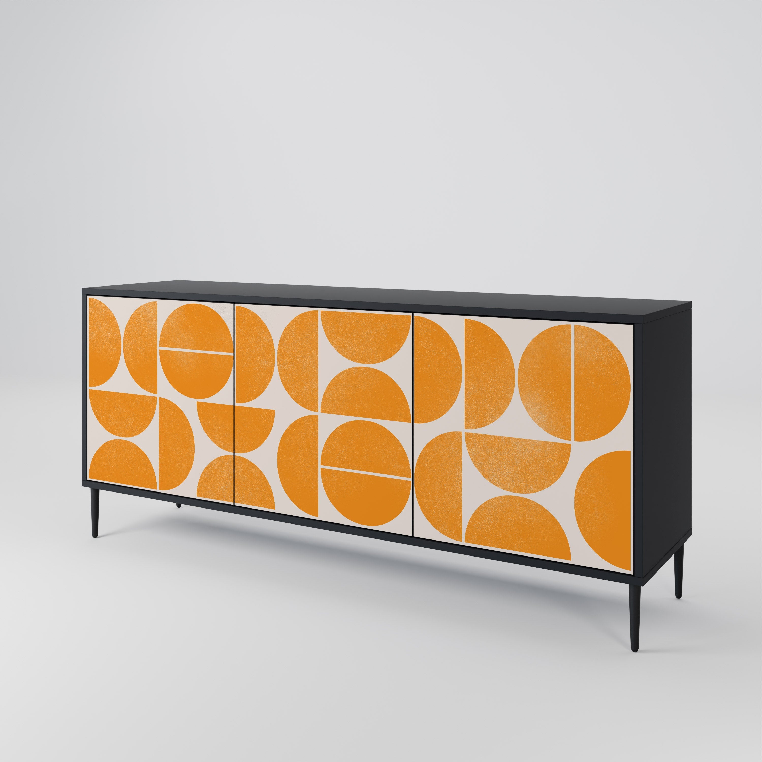 RECURRING DREAMS 3-Door Sideboard in Black Finish