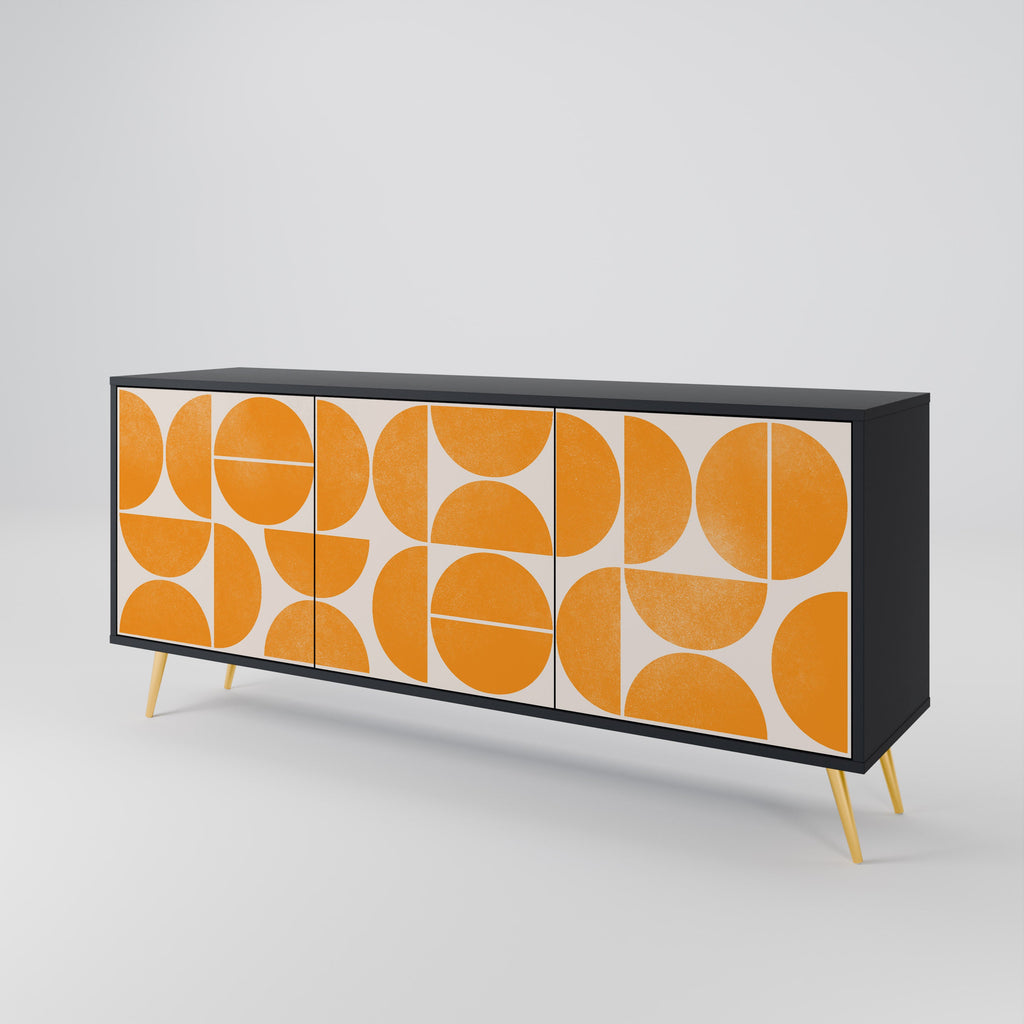 RECURRING DREAMS 3-Door Sideboard in Black Finish