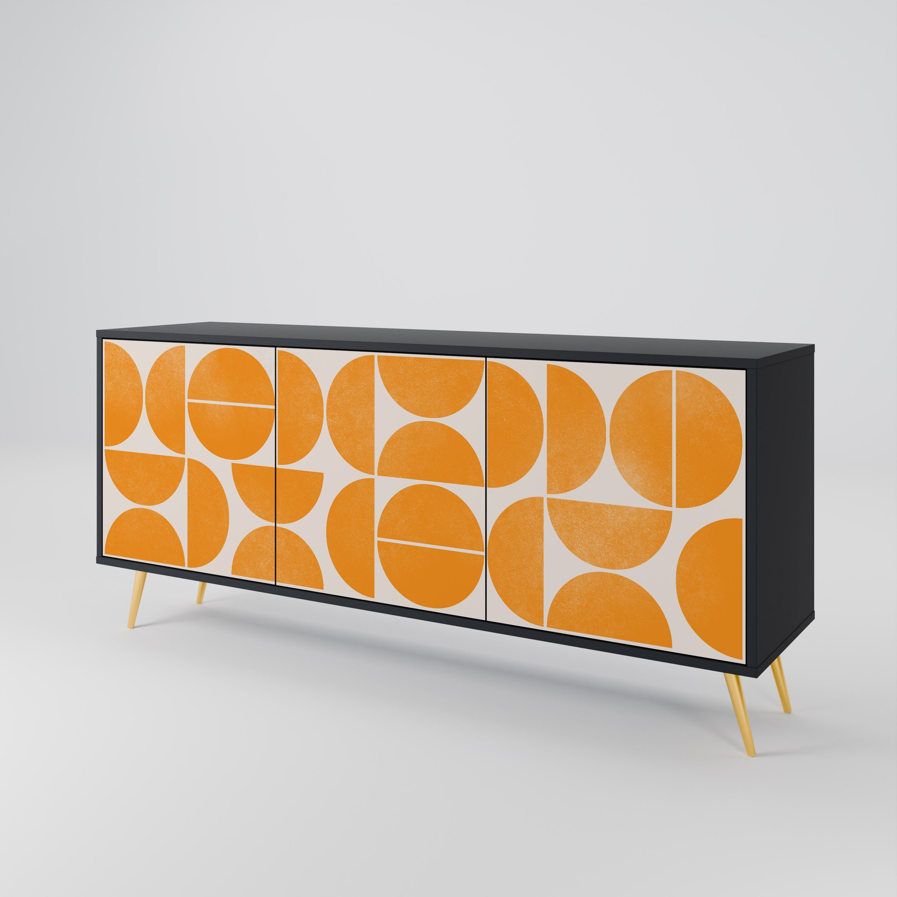 RECURRING DREAMS 3-Door Sideboard in Black Finish
