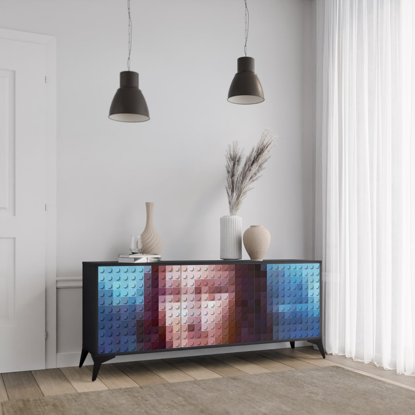 CONSTRUCTIVE ART 3-Door Sideboard