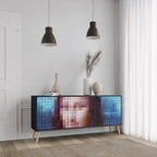 CONSTRUCTIVE ART 3-Door Sideboard in Black Finish