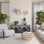 HEAVENLY BLOOM Aparador de 3 Portas em Acabamento Preto