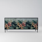 HEAVENLY BLOOM Aparador de 3 Portas em Acabamento Preto