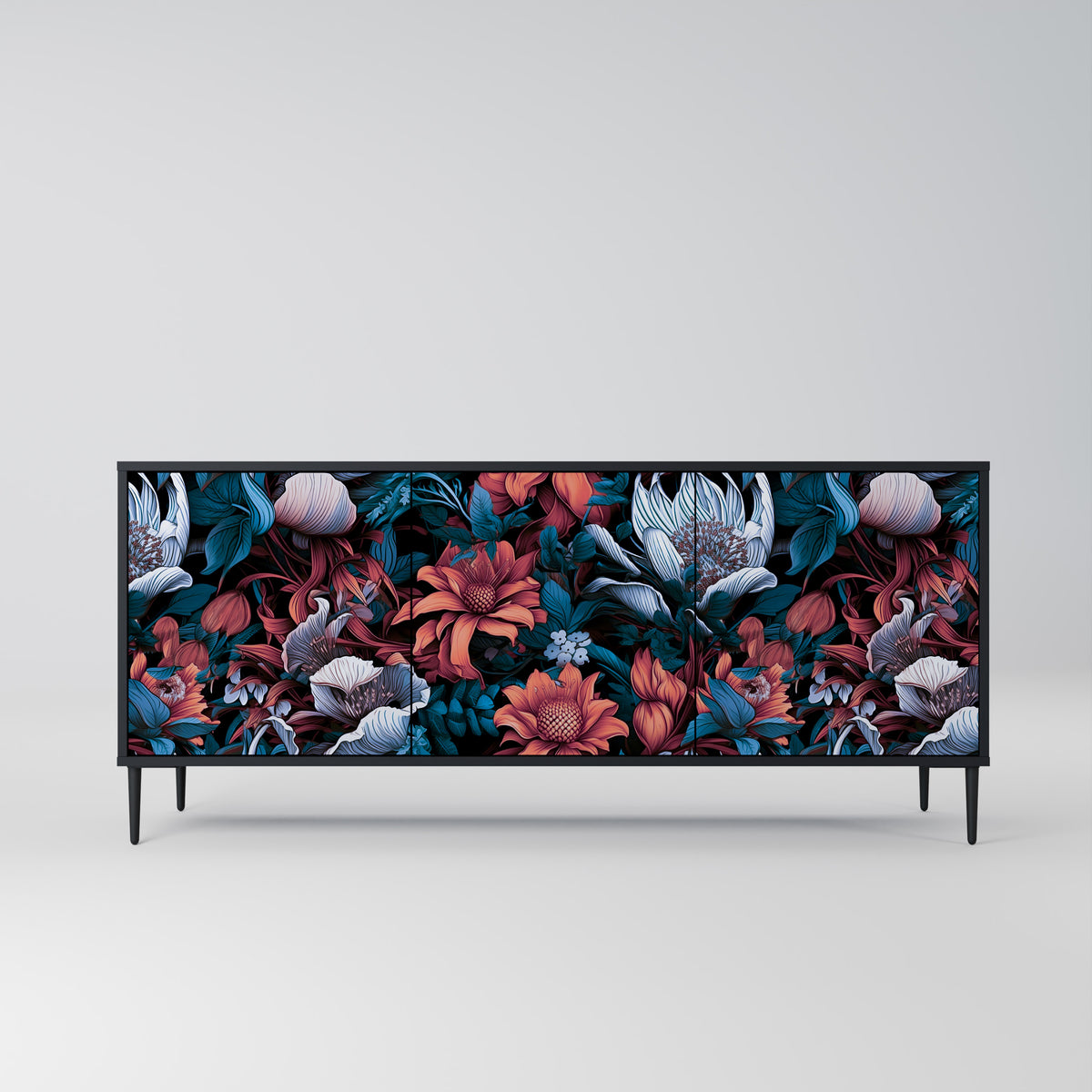 ETHEREAL BLOSSOMS 3-Door Sideboard
