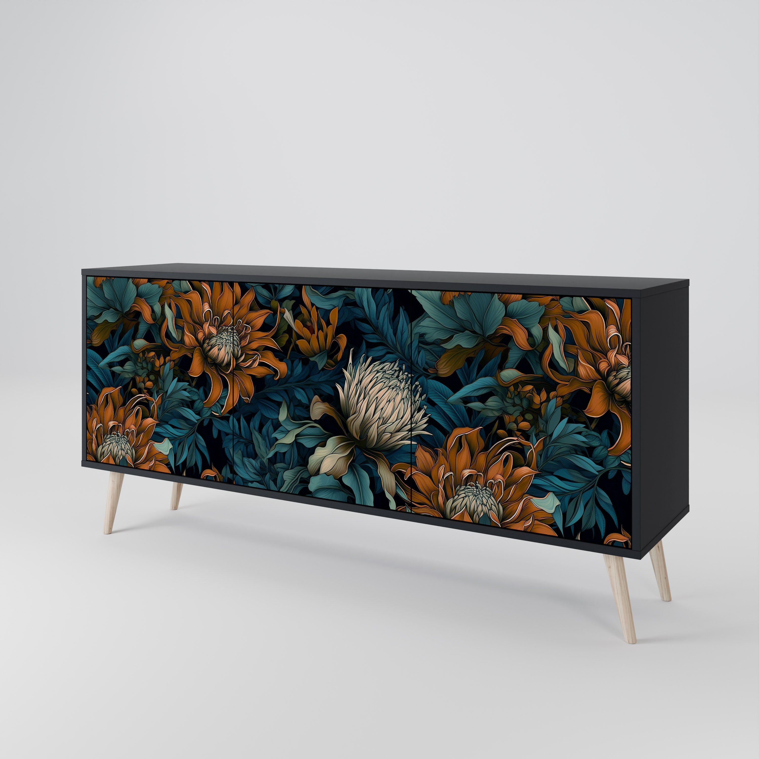 MORNING BLOOM 3-Door Sideboard
