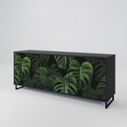 INFINITE MONSTERA 3-Door Sideboard in Black Finish