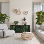 INFINITE MONSTERA 3-Door Sideboard in Black Finish