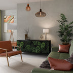 INFINITE MONSTERA 3-Door Sideboard in Black Finish