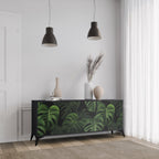 INFINITE MONSTERA 3-Door Sideboard in Black Finish
