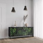 INFINITE MONSTERA 3-Door Sideboard in Black Finish