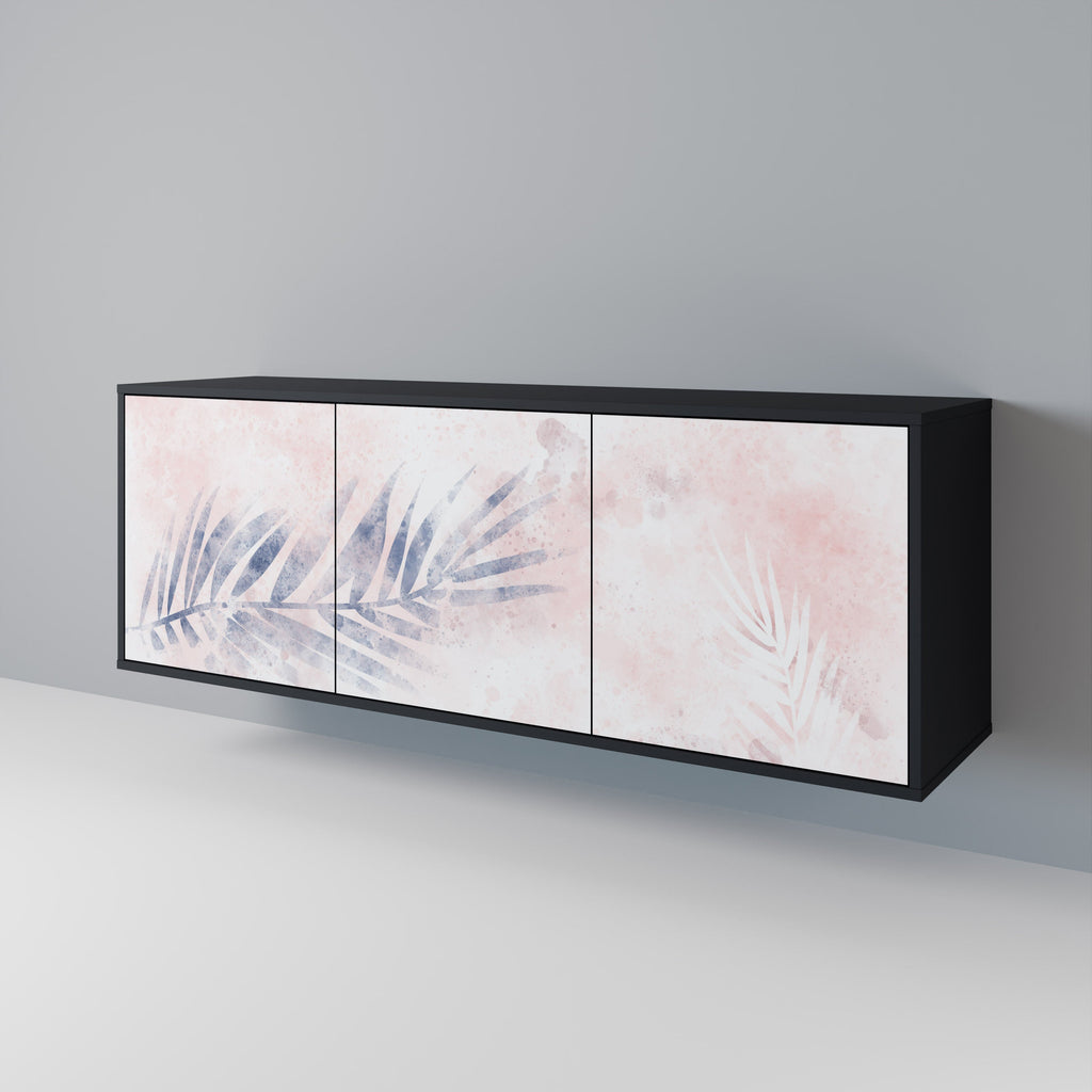 TIMELESS FLOAT 3-Door Sideboard in Black Finish