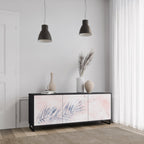 TIMELESS FLOAT 3-Door Sideboard in Black Finish