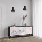 TIMELESS FLOAT 3-Door Sideboard in Black Finish