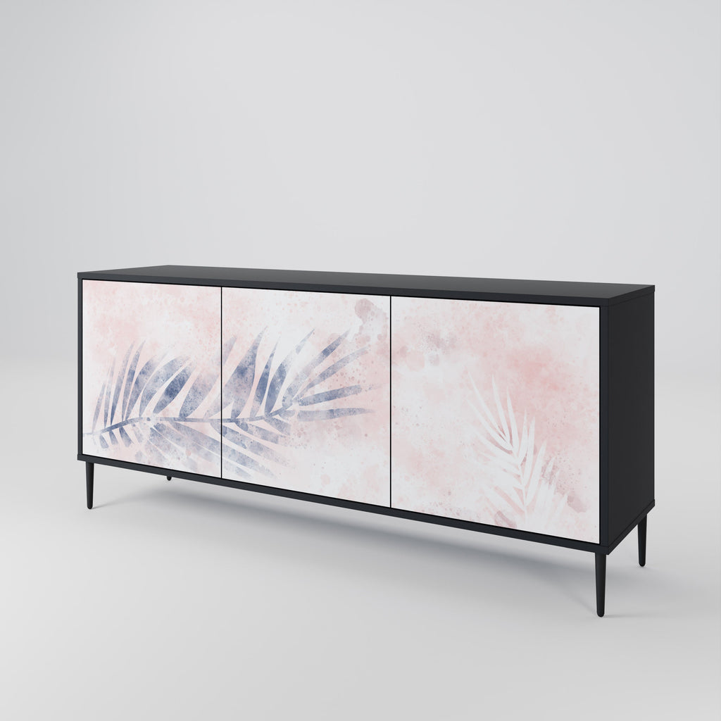 TIMELESS FLOAT 3-Door Sideboard in Black Finish