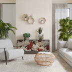 EPHEMERAL DAYS Aparador de 3 Portas em Acabamento Preto