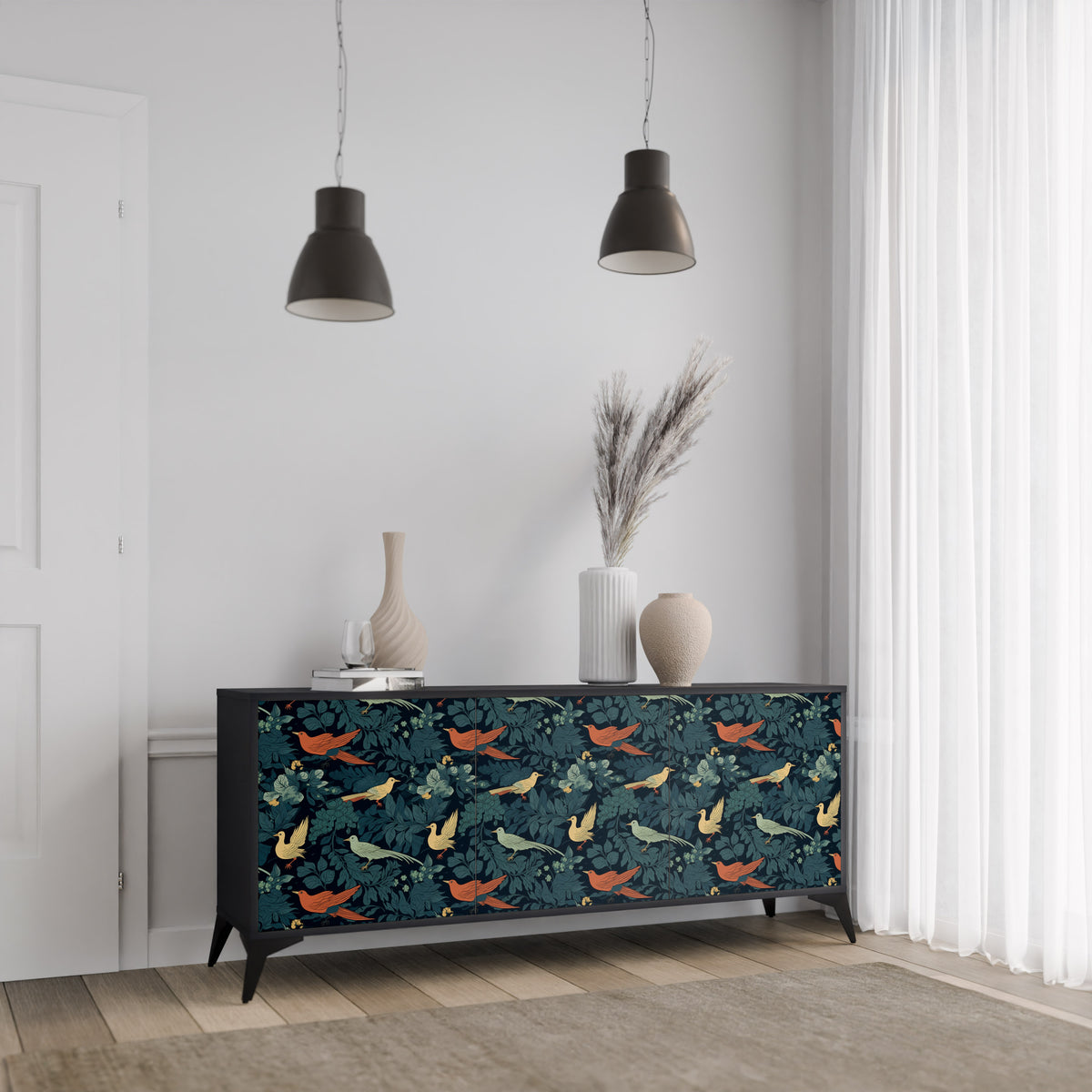 FOWL ORNAMENT Aparador de 3 Portas