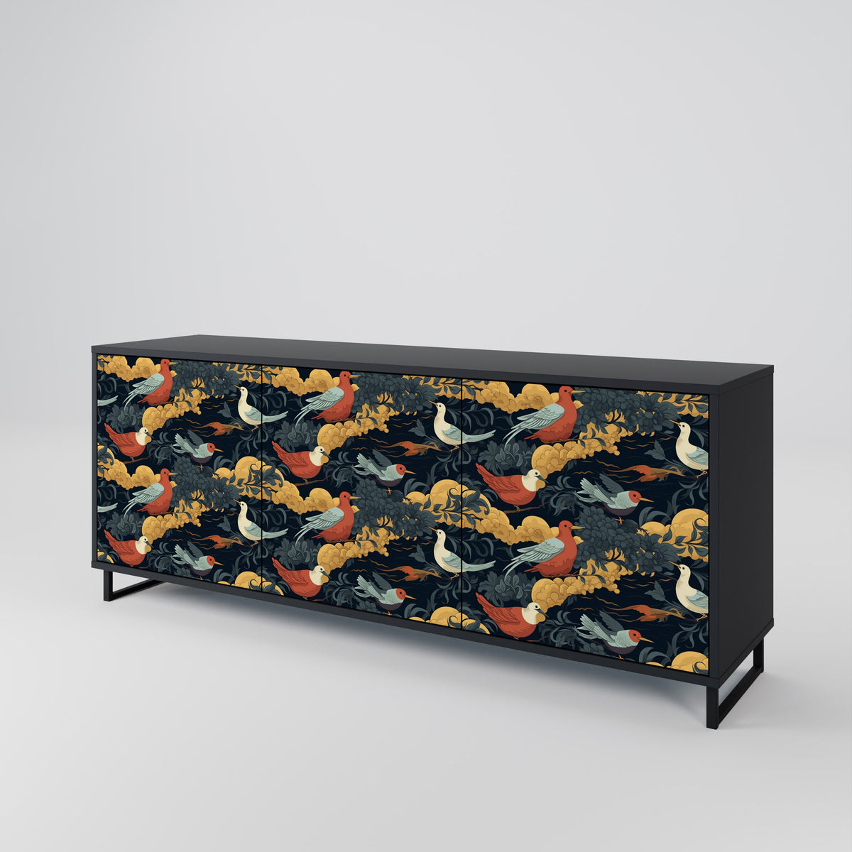 FOWLY DAZE Aparador de 3 Portas