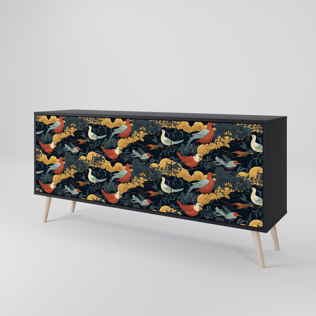 FOWLY DAZE Aparador de 3 Portas