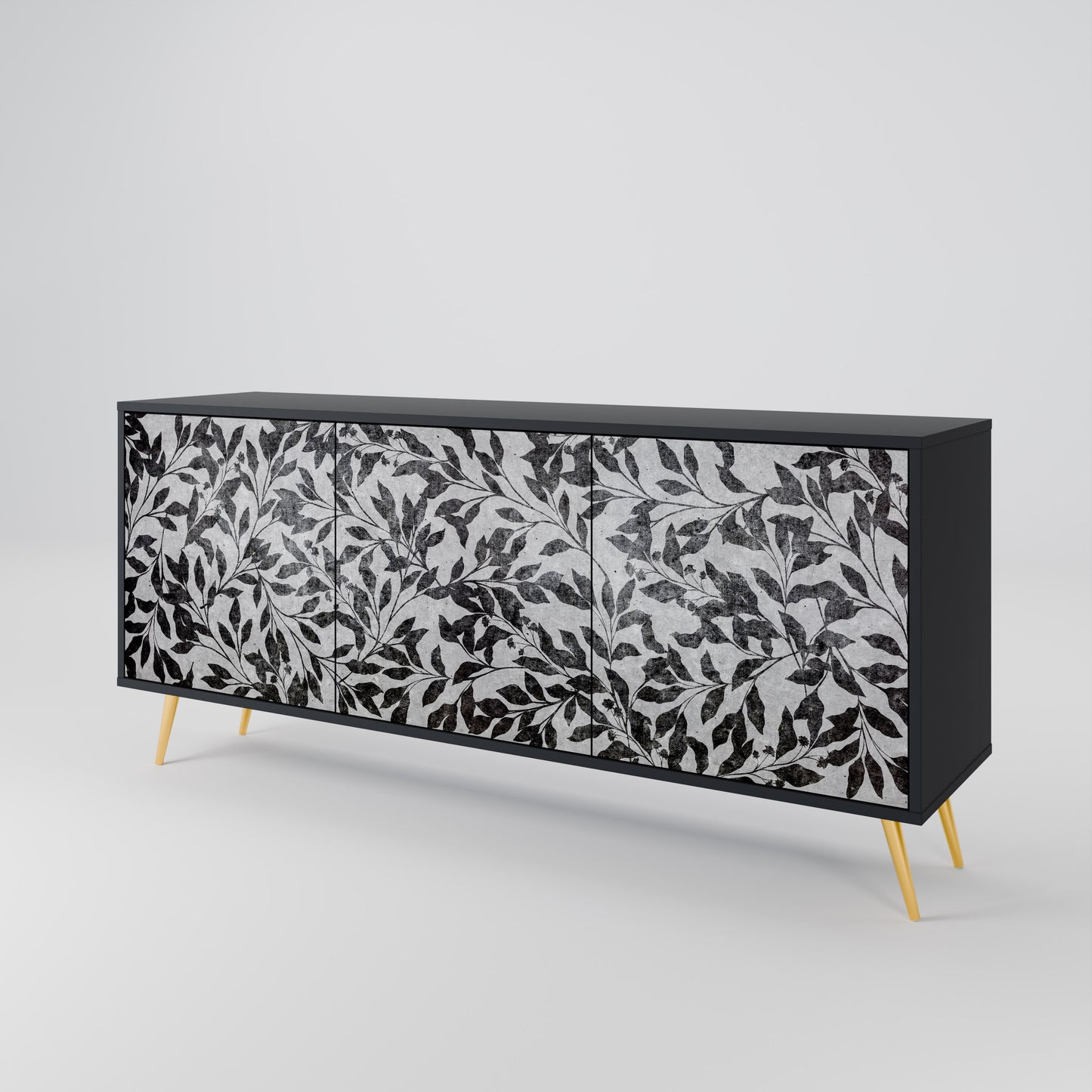 CHARCOAL SPROUT Aparador de 3 Portas