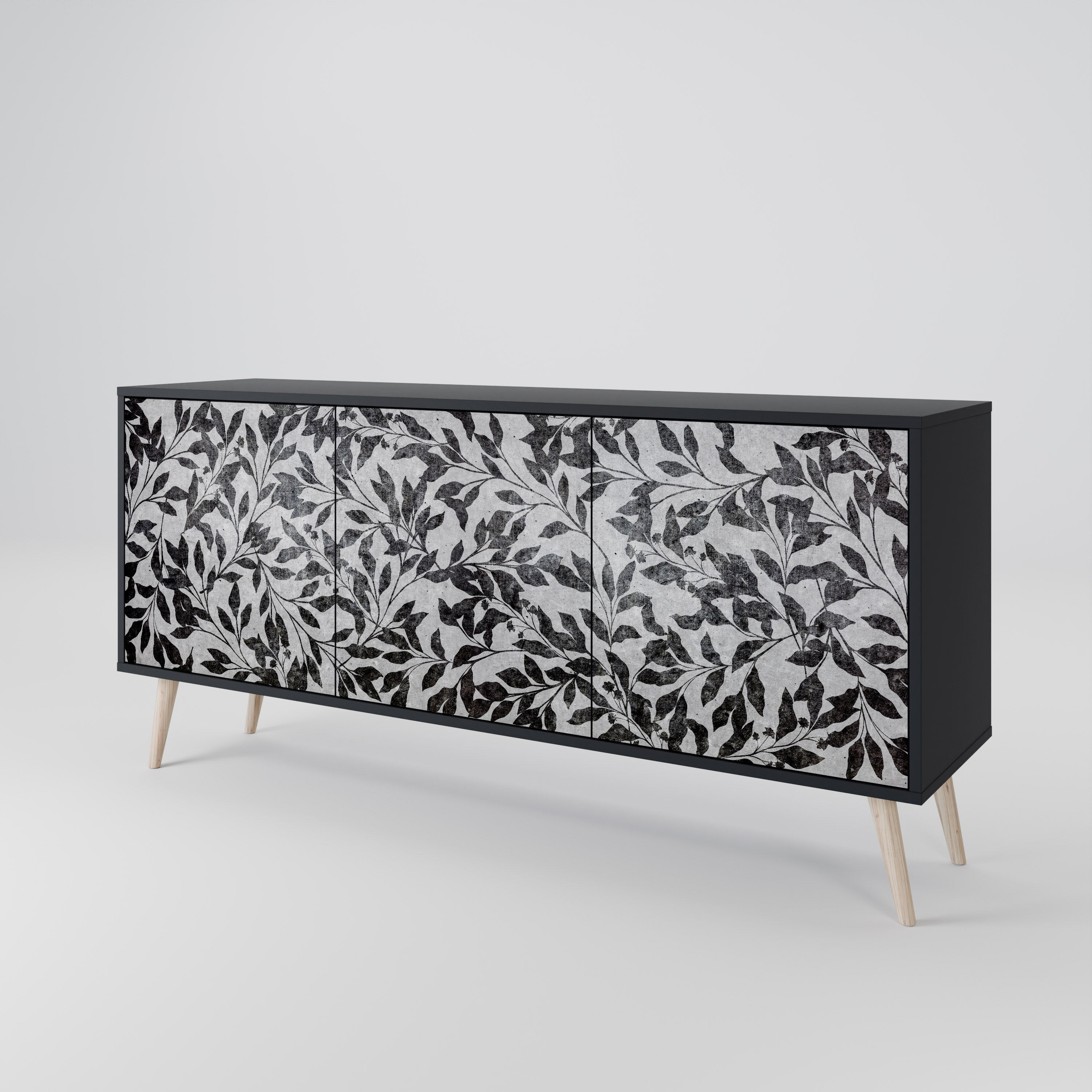 CHARCOAL SPROUT 3-Door Sideboard