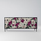 FLOWERET DREAM Aparador de 3 Portas em Acabamento Preto