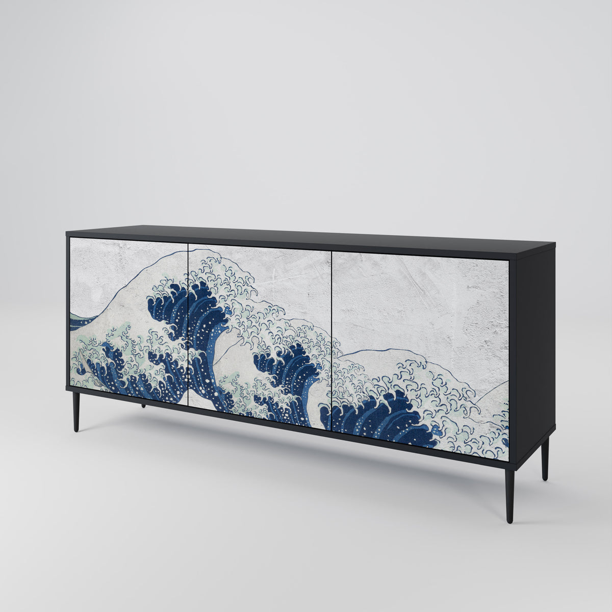 THE GREAT WAVE AT KANAGAWA Aparador de 3 Portas