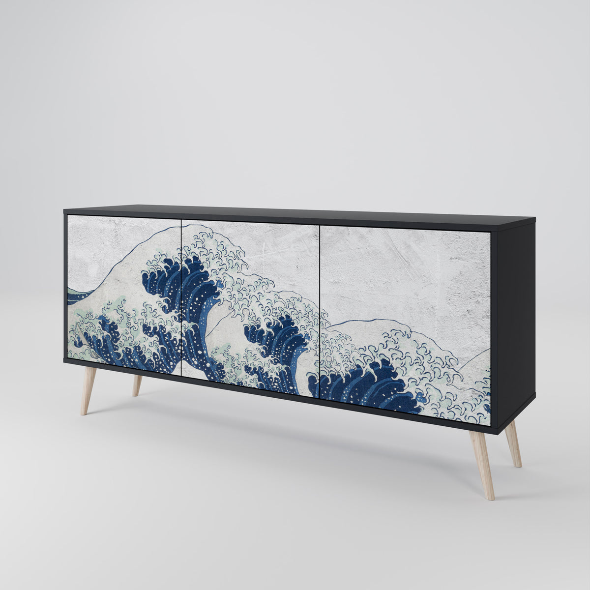 THE GREAT WAVE AT KANAGAWA Aparador de 3 Portas