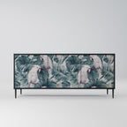 POPINJAY LOOK Aparador de 3 Portas em Acabamento Preto