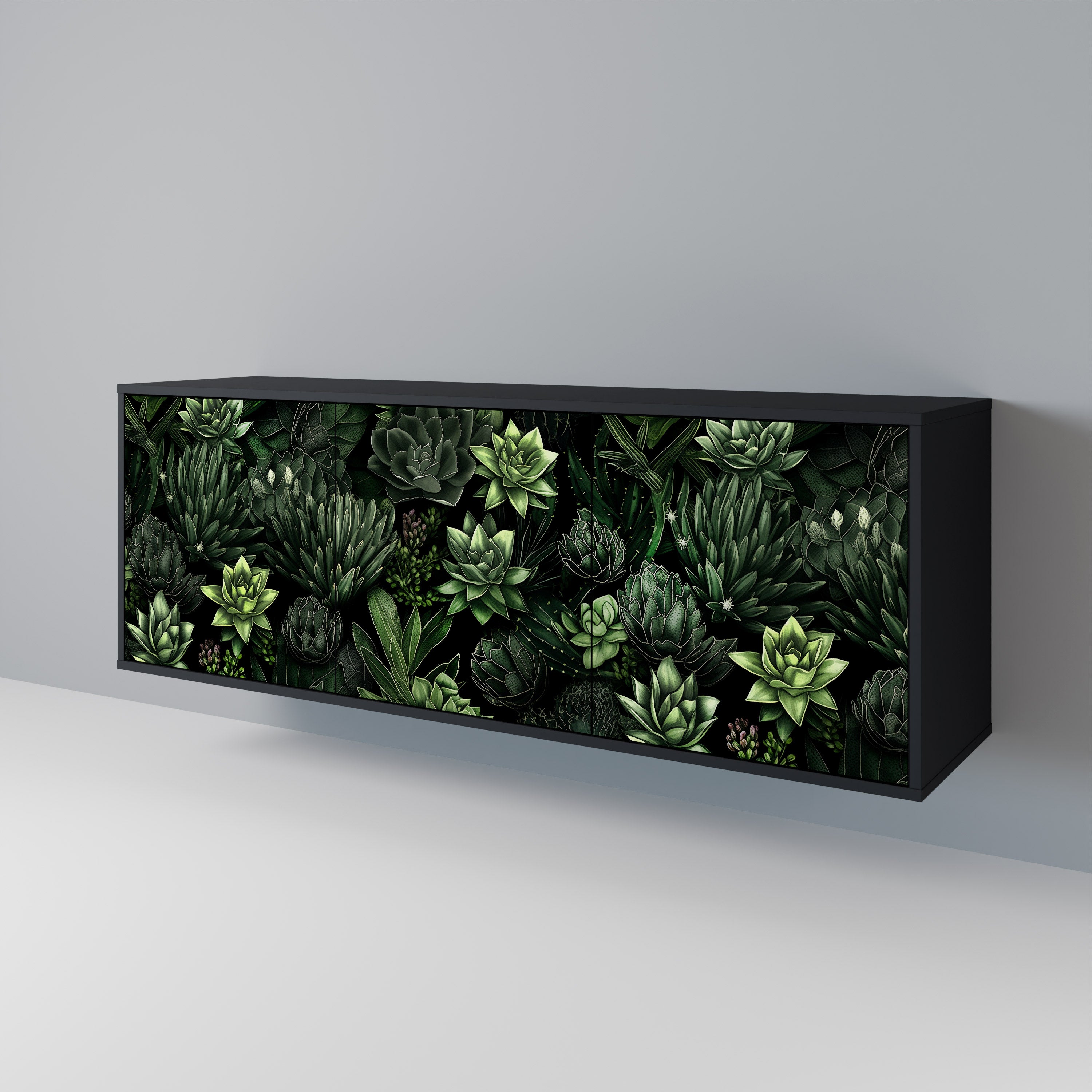 SUCCULENT JUNGLE 3-Door Sideboard