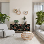 SECRET VERDURE Aparador de 3 Portas em Acabamento Preto