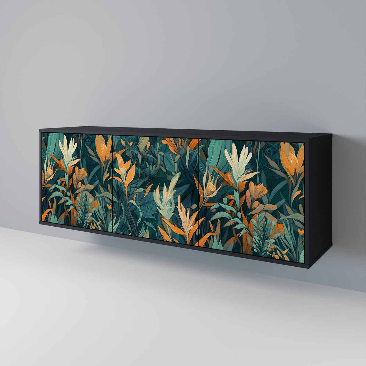 FLORAL SERENITY Aparador de 3 Portas