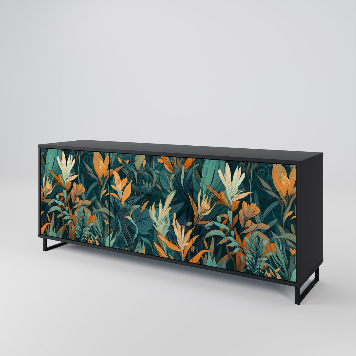 FLORAL SERENITY Aparador de 3 Portas