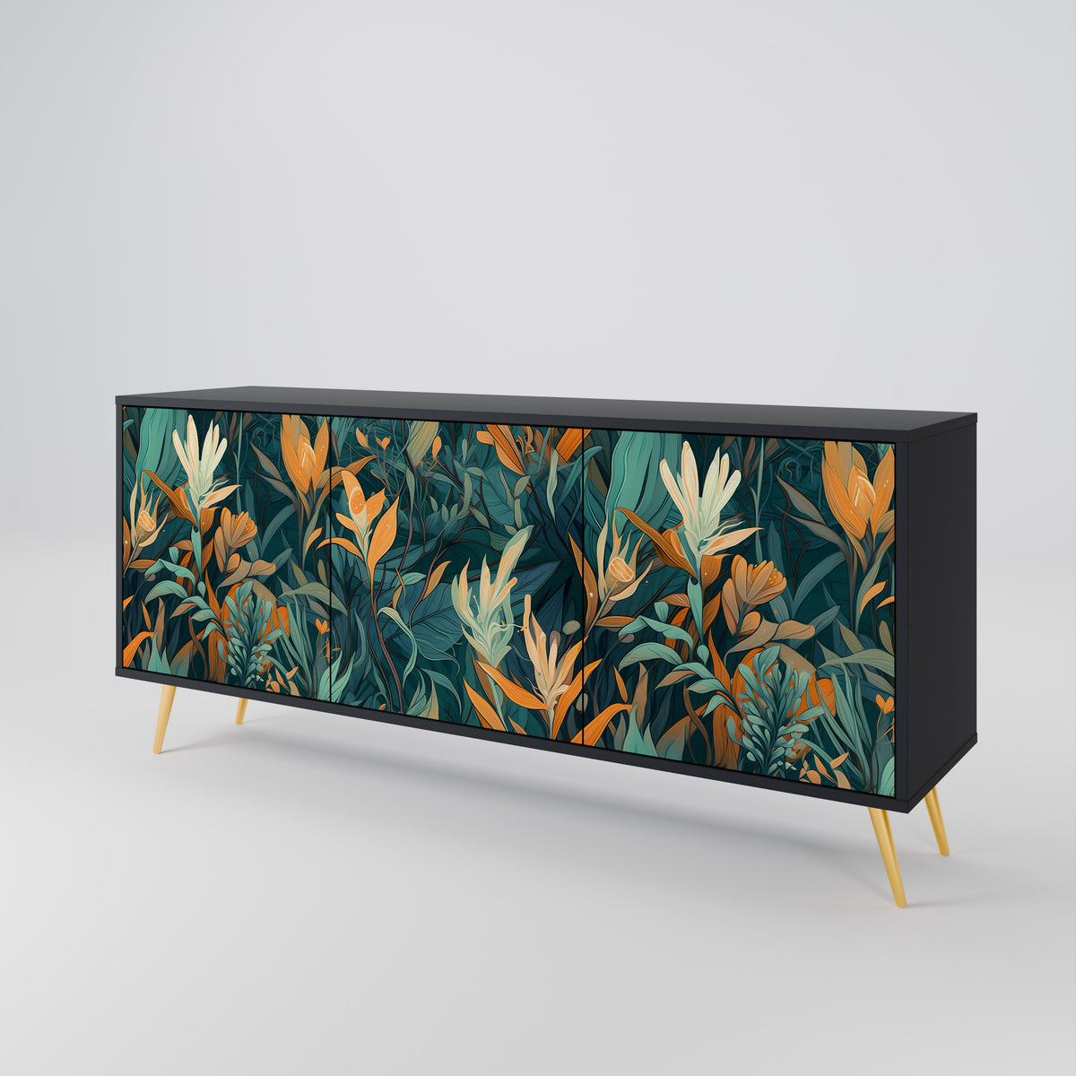 FLORAL SERENITY Aparador de 3 Portas