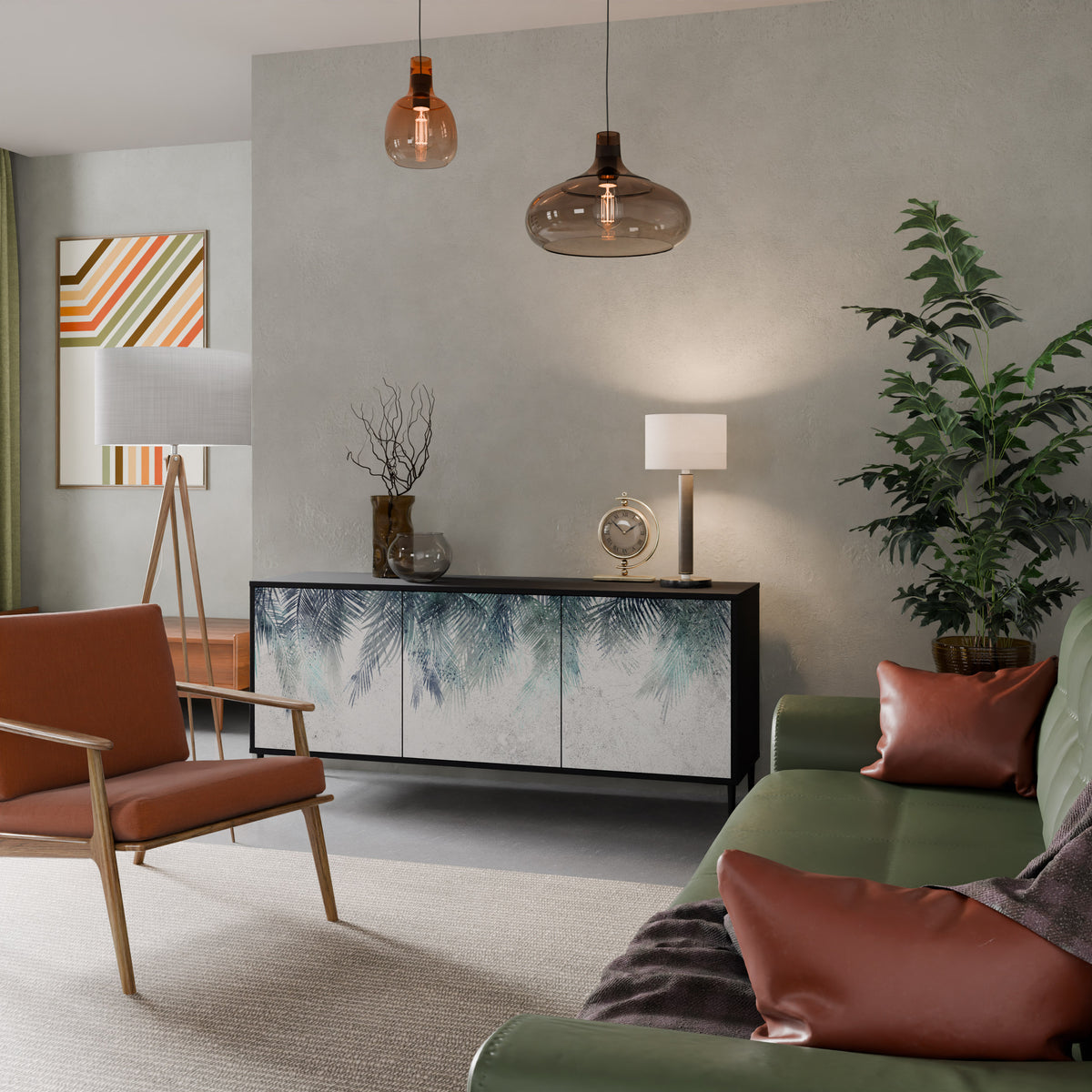 PALM VEIL 3-Door Sideboard