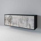 FADE IN THE TREES Aparador de 3 Portas em Acabamento Preto