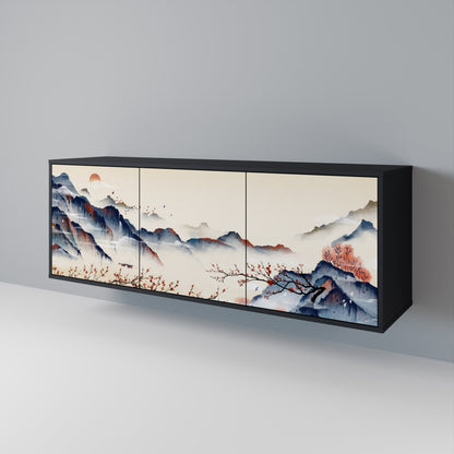 JAPANESE LANDSCAPE Aparador de 3 Portas