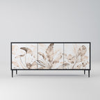 WILD TENDERNESS Aparador de 3 Portas em Acabamento Preto