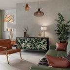 EERIE STROMANTHE Aparador de 3 Portas em Acabamento Preto