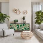 VERDANT PLEASURES Aparador de 3 Portas em Acabamento Preto