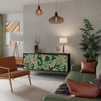 VERDANT PLEASURES Aparador de 3 Portas em Acabamento Preto