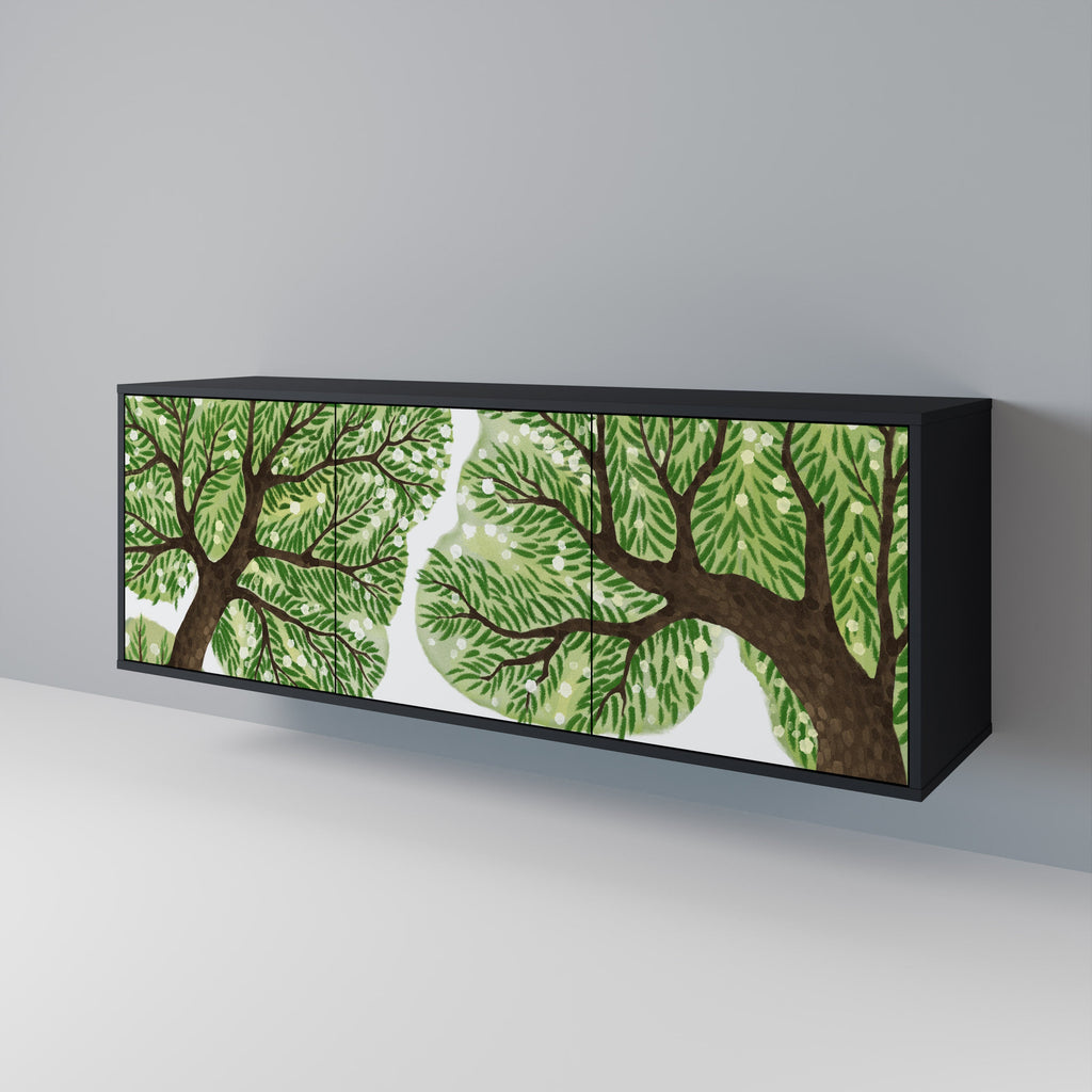 WILDERNESS DASH 3-Door Sideboard in Black Finish