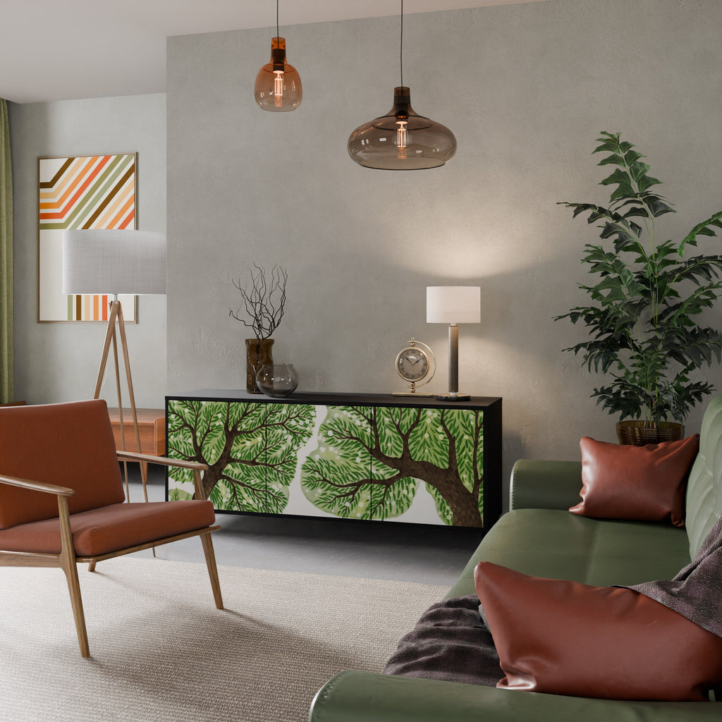 WILDERNESS DASH 3-Door Sideboard in Black Finish