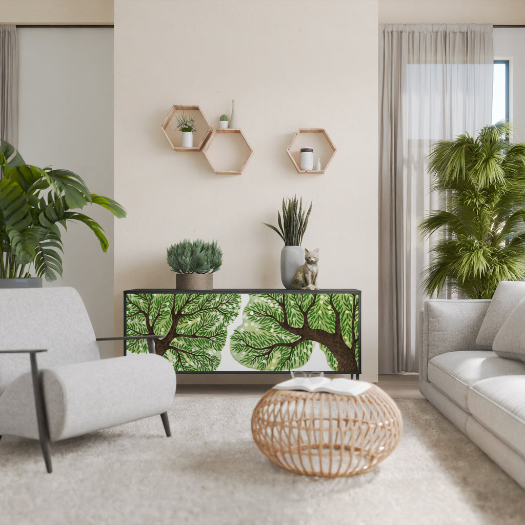 WILDERNESS DASH 3-Door Sideboard in Black Finish