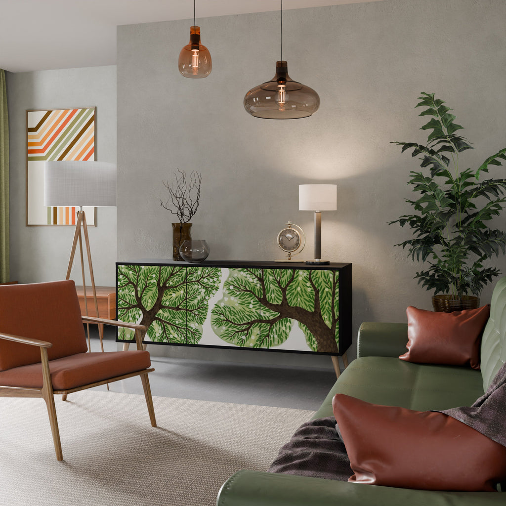 WILDERNESS DASH 3-Door Sideboard in Black Finish