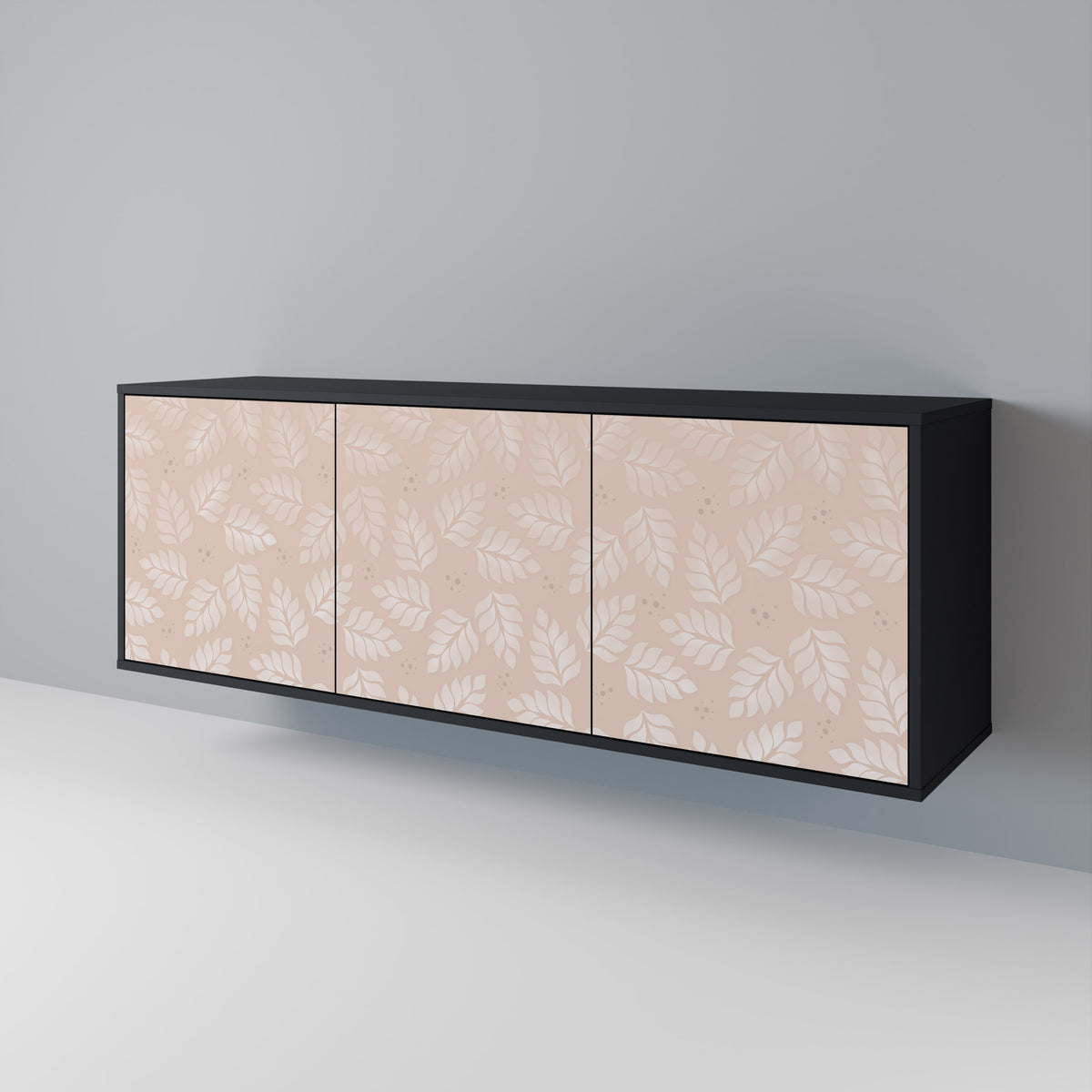 LEAVES ON BEIGE 3-Door Sideboard